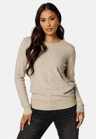 Viril O-neck L/S Knit Top