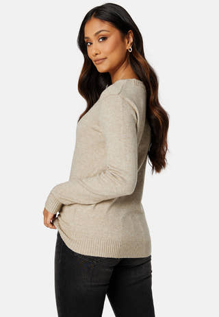 Viril O-neck L/S Knit Top