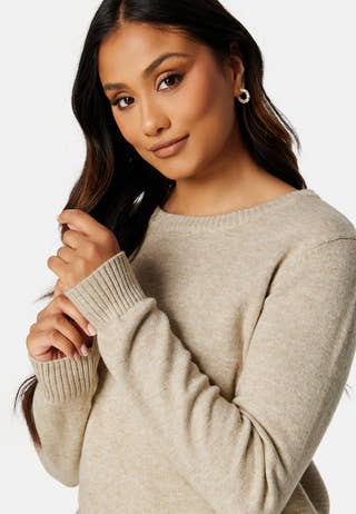 Viril O-neck L/S Knit Top