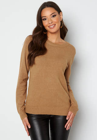 Viril O-neck L/S Knit Top