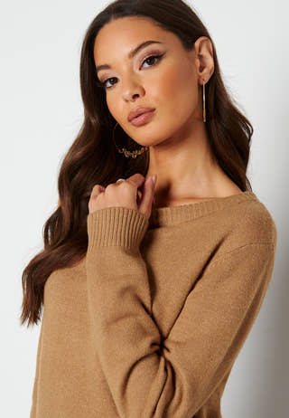 Viril O-neck L/S Knit Top