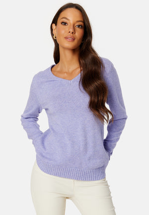 Ril L/S V-neck Knit Top