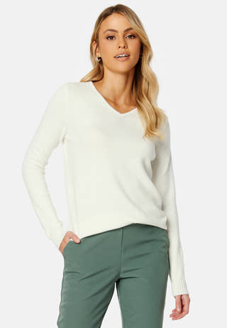 Ril L/S V-neck Knit Top