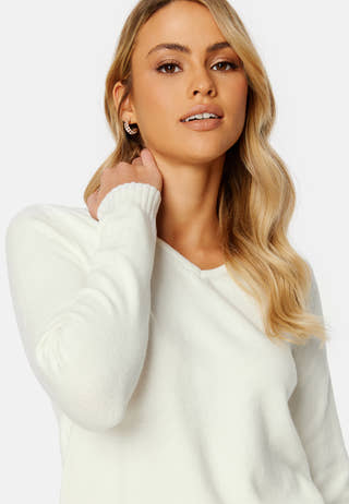 Ril L/S V-neck Knit Top