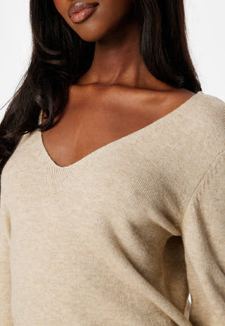 Ril Rev V-Neck L/S Top