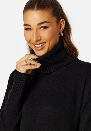 Rill Roll Neck Langermet Midikjole