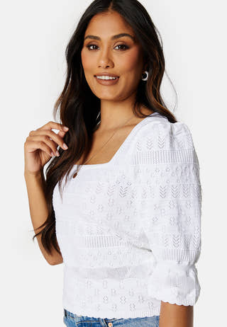 Sandy 2/4 Square Neck Knit