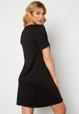 Tinny V-Neck S/S Puff Sleeve Dress