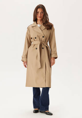 Viaddison L/S LONG TRENCHCOAT