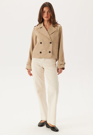 Viaddison L/S Kort Trenchcoat