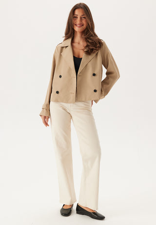 Viaddison L/S Kort Trenchcoat
