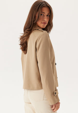 Viaddison L/S Kort Trenchcoat