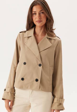 Viaddison L/S SHORT TRENCHCOAT