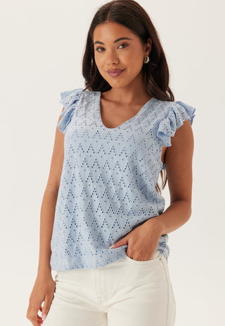 Viamalina V-neck Cap Sleeve Top