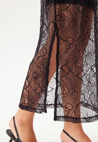 Vibiana Lace L/S ANKLE DRESS A