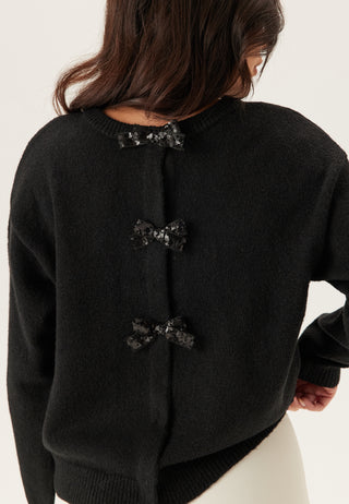 Vibrianna O-neck L/S Bow Knit