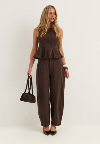 Vichia Peplum Top