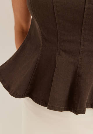 Vichia Peplum Top