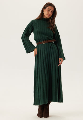 Vicleo Highneck Long Sleeve Ankle Knit Dress