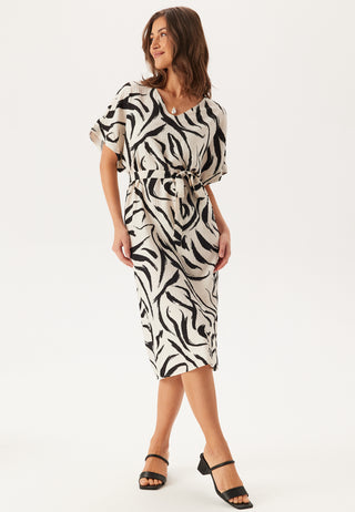 Viclo V-neck 2/4 MIDI DRESS  M