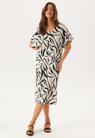 Viclo V-neck 2/4 MIDI DRESS  M