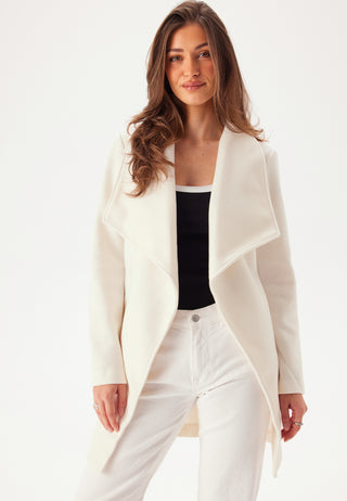 Vicooley Collar Belt Coat