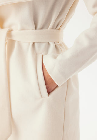 Vicooley Collar Belt Coat