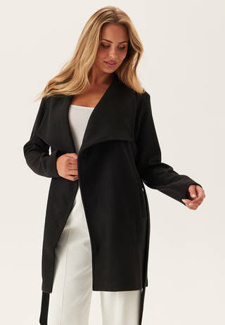 Vicooley Collar Belt Coat