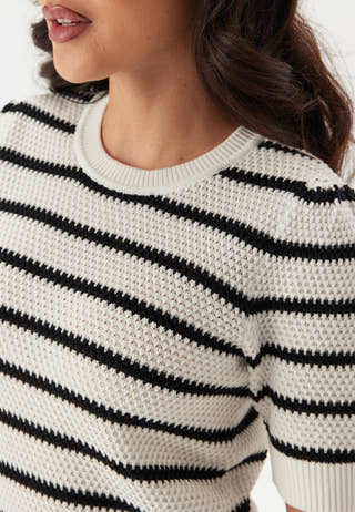 Vidalo O-neck S/S STRIPE KNIT