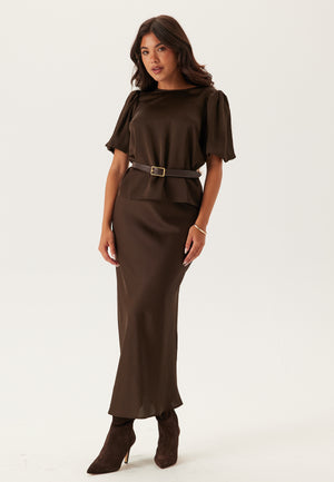 Viellette High Waist Midi Skjørt
