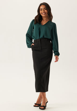 Viellette Langermet Smock Satintopp