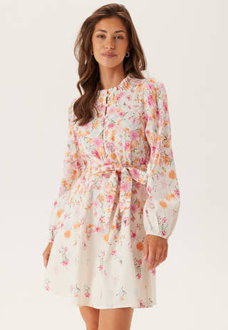 Vielma O-neck L/S SHORT DRESS