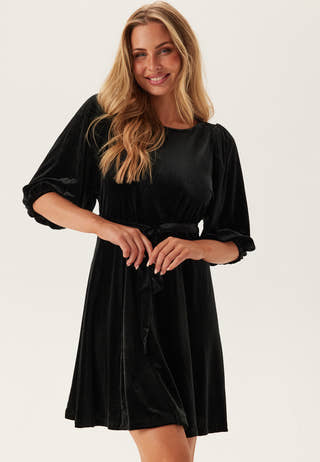 Viemily O-neck 3/4 SHORT DRESS