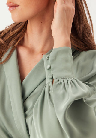 Vienna Ravenna L/S Ankellang Omslagskjole