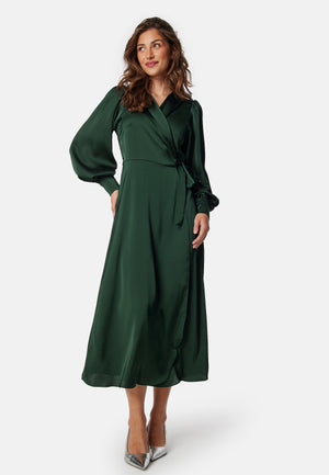 Vienna Ravenna L/S Ankellang Omslagskjole