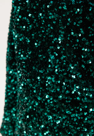 Vifaith Boat Neck L/S SEQUIN T