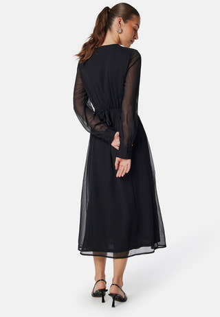 Vifalia V-neck L/S MIDI DRESS
