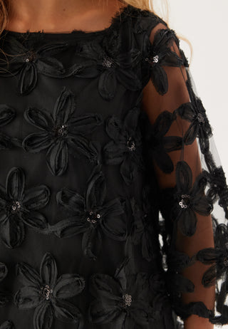 Viflora 3/4 BOATNECK SHORT DRE