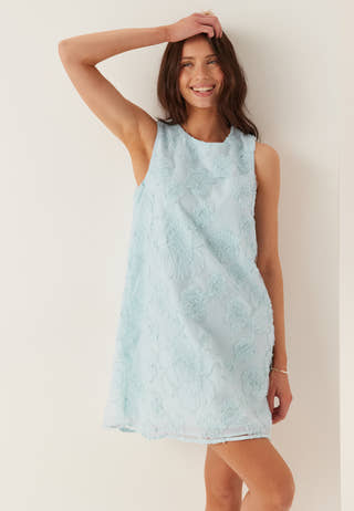 Vigamma O-neck S/L SHORT DRESS