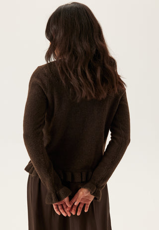 Vijacia O-neck L/S FRILL KNIT
