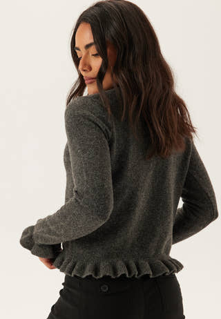 Vijacia O-neck L/S FRILL KNIT