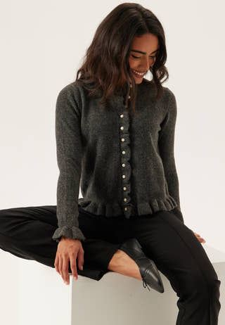 Vijacia O-neck L/S FRILL KNIT