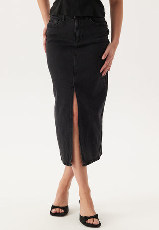 Vijaf High Waist Midi Denim Skjørt