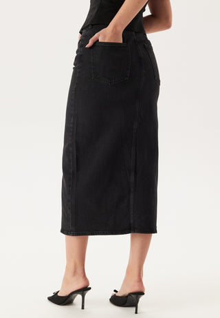 Vijaf High Waist Midi Denim Skjørt