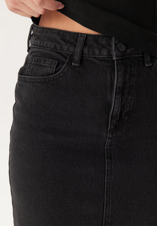 Vijaf High Waist Midi Denim Skjørt