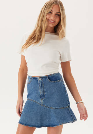 Vijessie Rw Short Denim Skirt