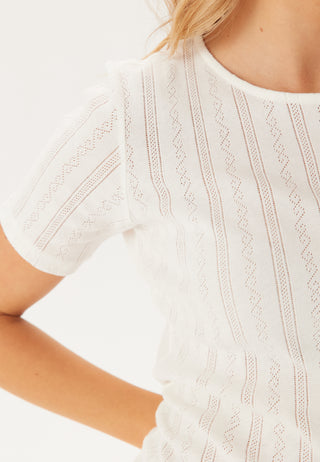Vikassie S/S Pointelle Topp