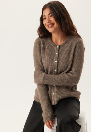 Vilory O-neck Long Sleeve Knit Cardigan
