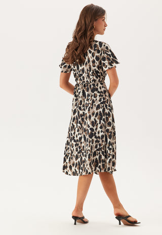 Vilovie S/S Wrap Midi Kjole