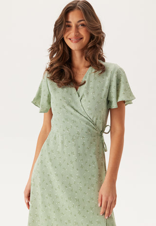 Vilovie S/S Omslagskjole Midi